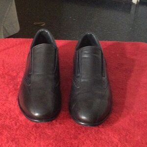 Men's Black Slip-On Dress Shoes